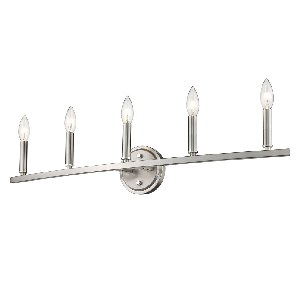 Sawyer 5-Light Satin Nickel Vanity By Homeroots | Vanity Light | Modishstore - 2