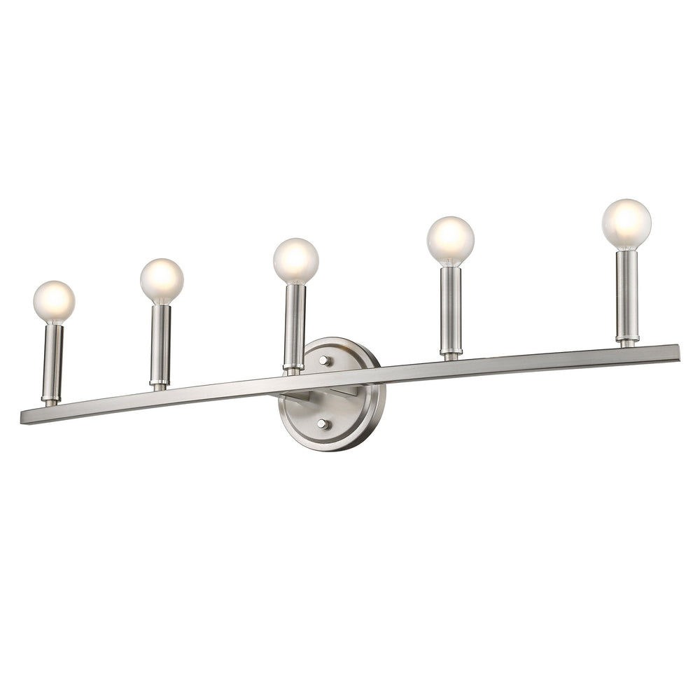 Sawyer 5-Light Satin Nickel Vanity By Homeroots | Vanity Light | Modishstore - 4