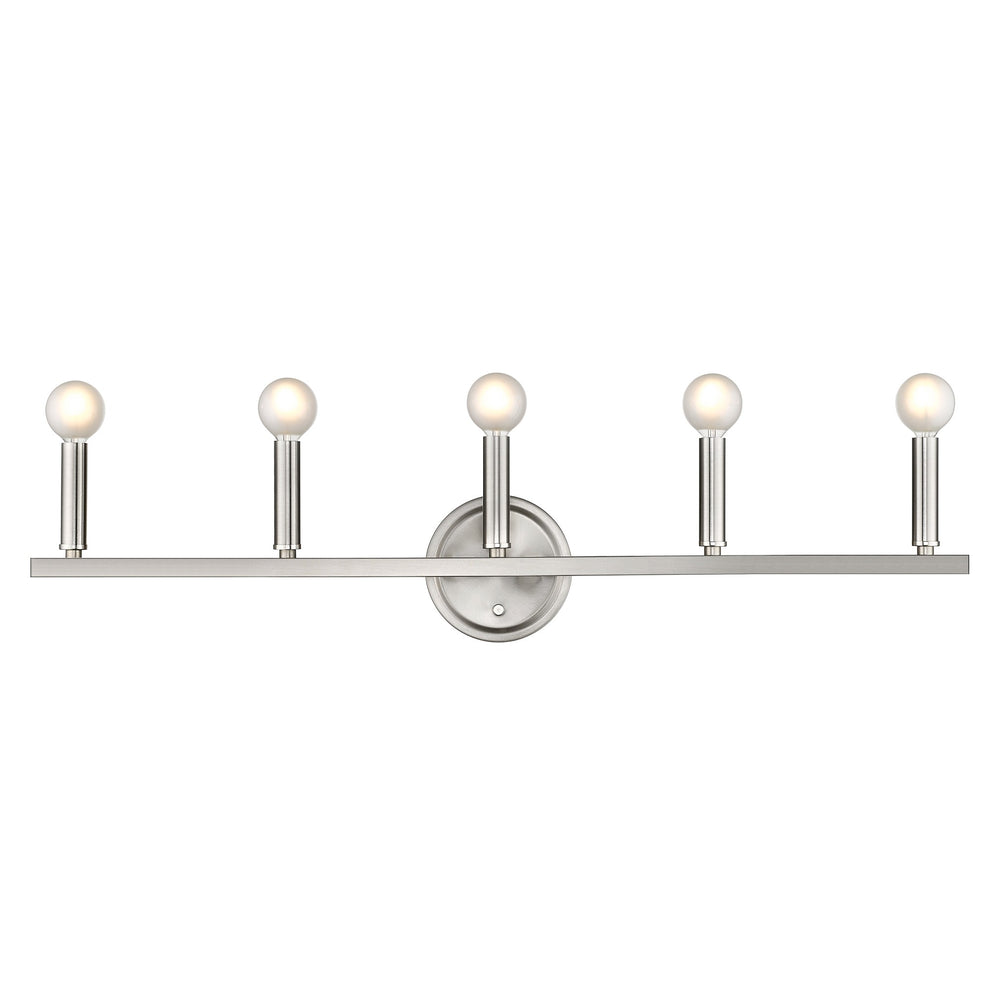 Sawyer 5-Light Satin Nickel Vanity By Homeroots | Vanity Light | Modishstore - 6