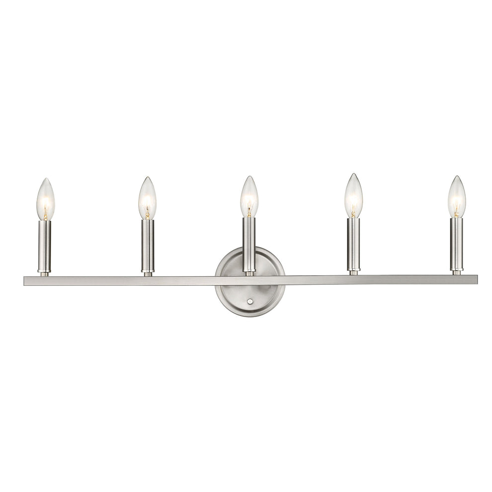 Sawyer 5-Light Satin Nickel Vanity By Homeroots | Vanity Light | Modishstore - 8