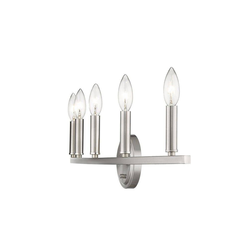 Sawyer 5-Light Satin Nickel Vanity By Homeroots | Vanity Light | Modishstore - 9