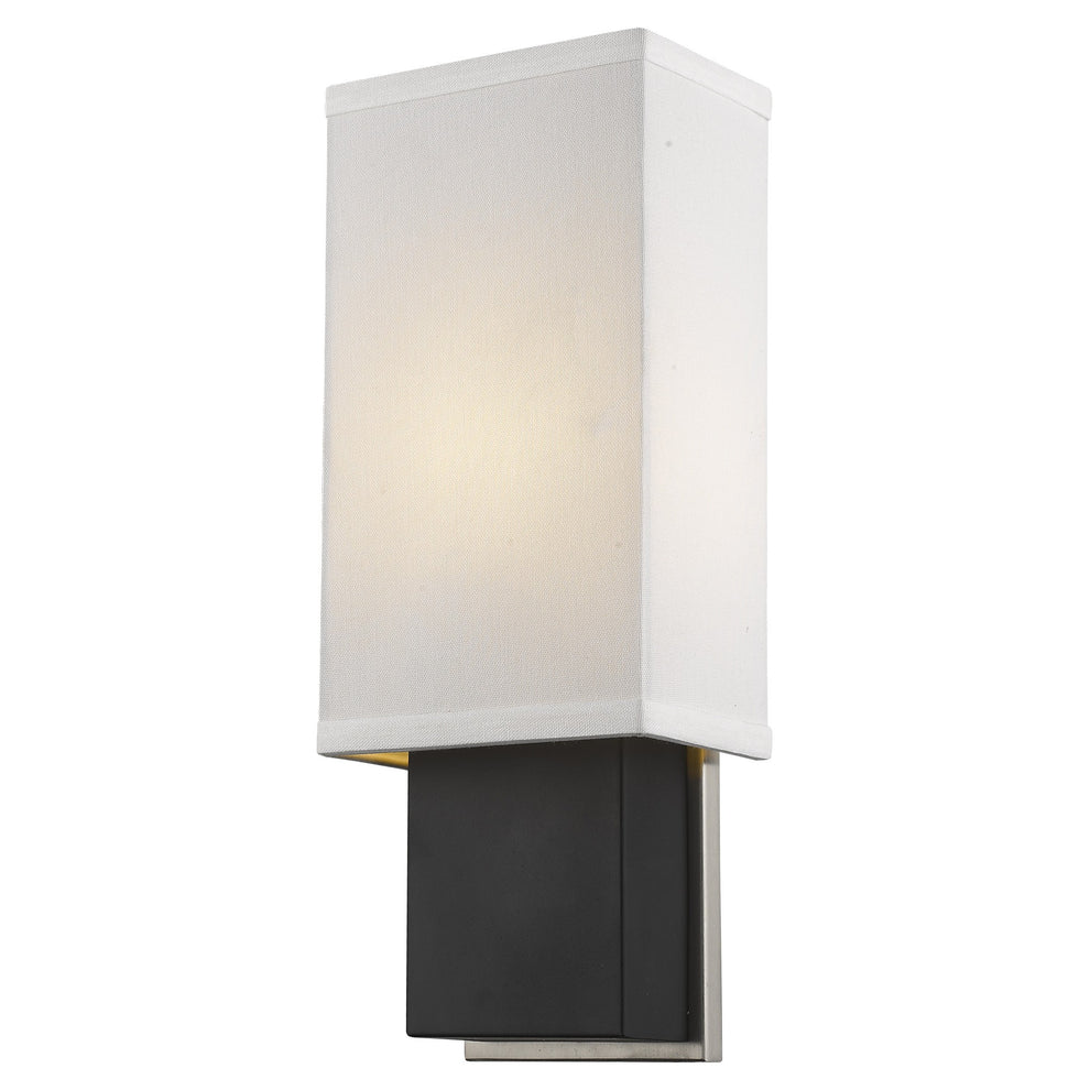 Rectangular Wall Sconce with Linen Fabric Shade By Homeroots | Sconces | Modishstore - 2