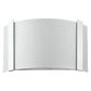 Polished Chrome Wall Sconce with Frosted Glass Shade By Homeroots | Sconces | Modishstore