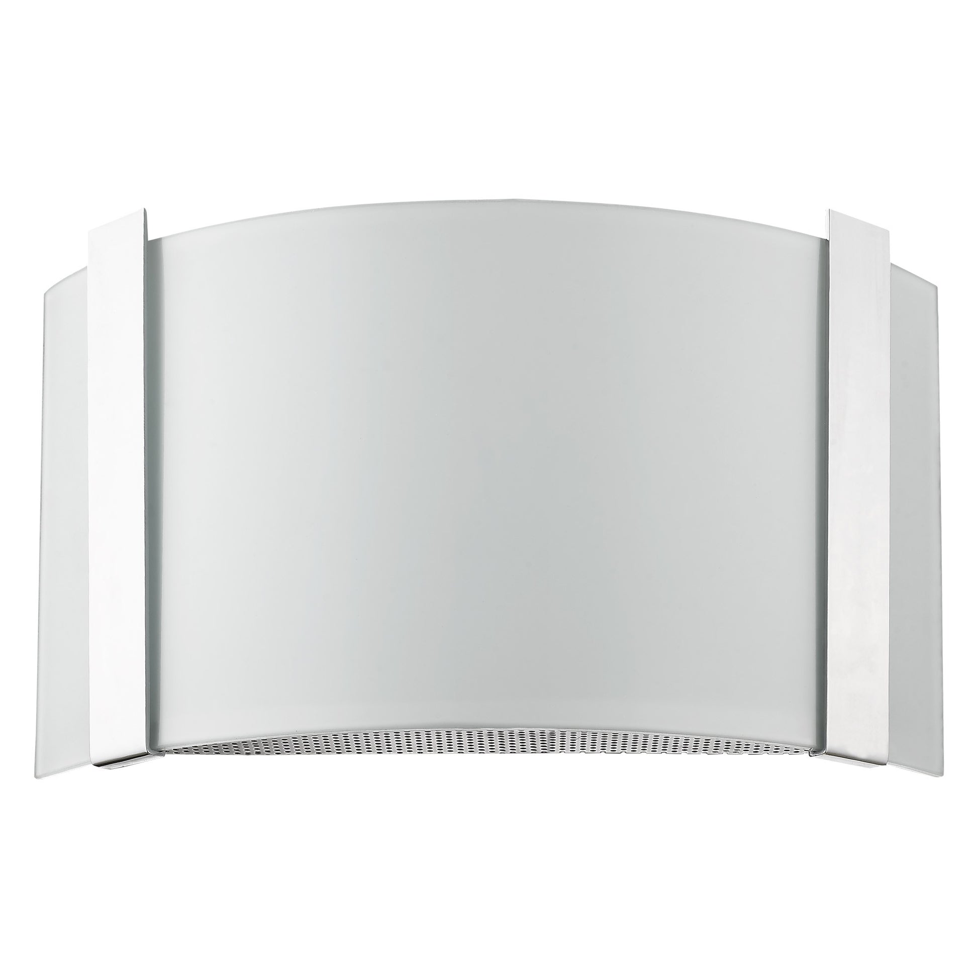 Polished Chrome Wall Sconce with Frosted Glass Shade By Homeroots | Sconces | Modishstore