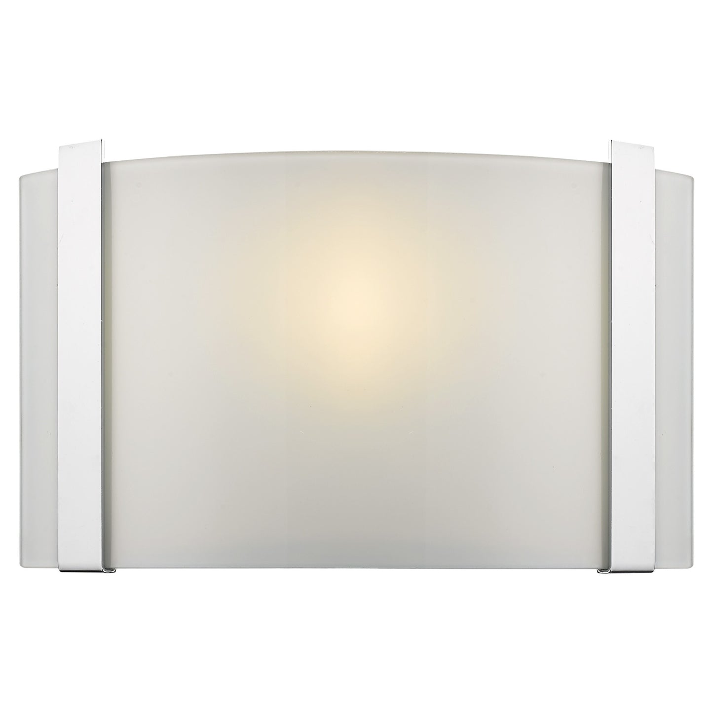 Polished Chrome Wall Sconce with Frosted Glass Shade By Homeroots | Sconces | Modishstore - 2