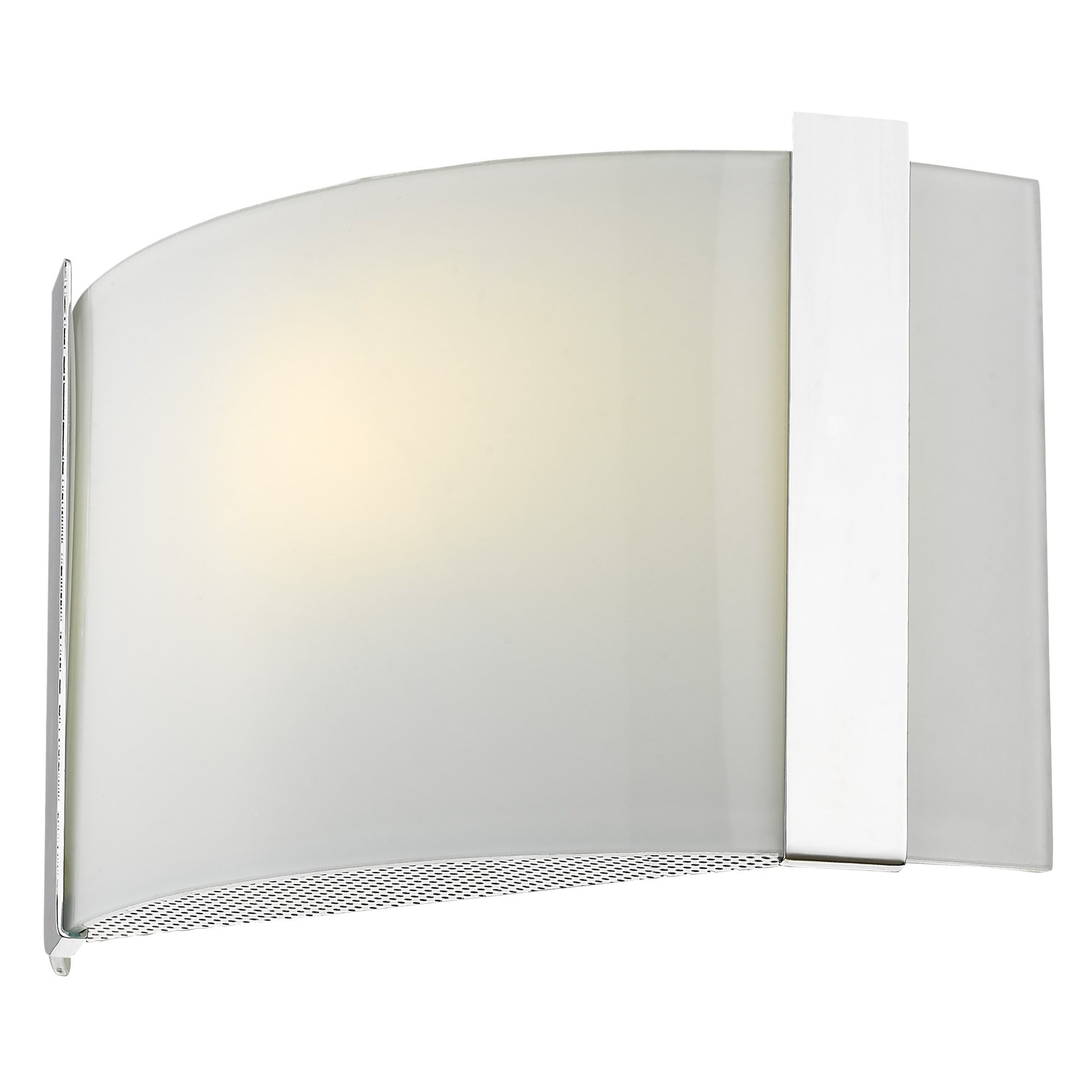Polished Chrome Wall Sconce with Frosted Glass Shade By Homeroots | Sconces | Modishstore - 5