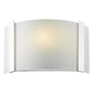 Polished Chrome Wall Sconce with Frosted Glass Shade By Homeroots | Sconces | Modishstore - 6