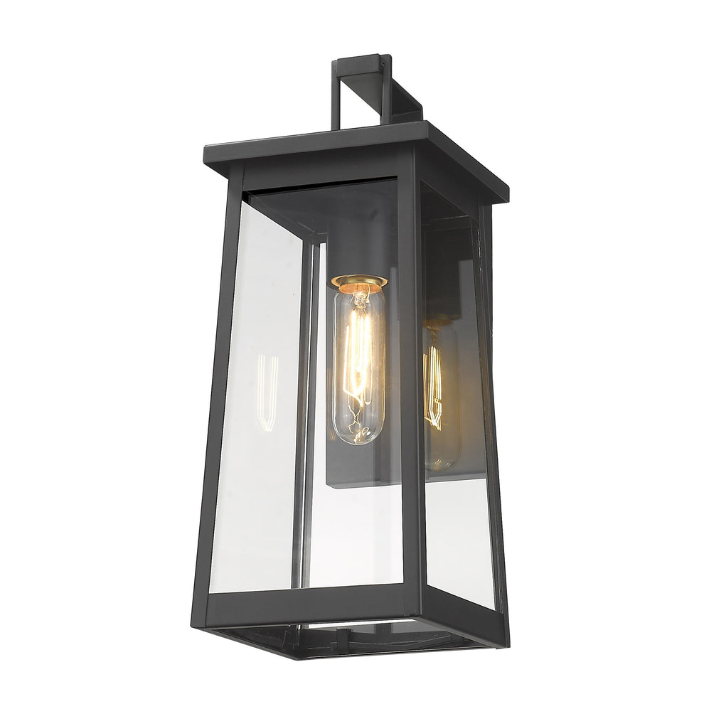 Black Contempo Elongated Outdoor Wall Light By Homeroots | Wall Lamps | Modishstore - 2