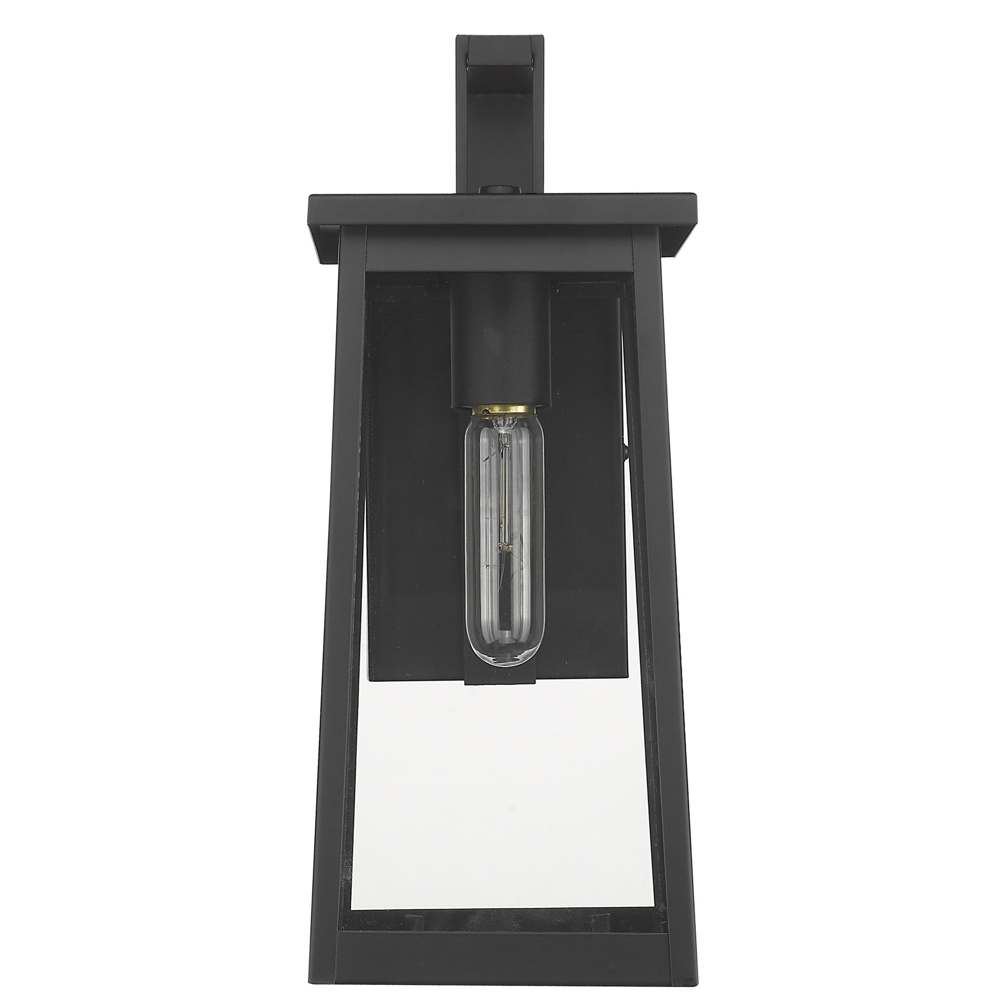 Black Contempo Elongated Outdoor Wall Light By Homeroots | Wall Lamps | Modishstore - 3