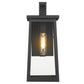 Black Contempo Elongated Outdoor Wall Light By Homeroots | Wall Lamps | Modishstore - 4