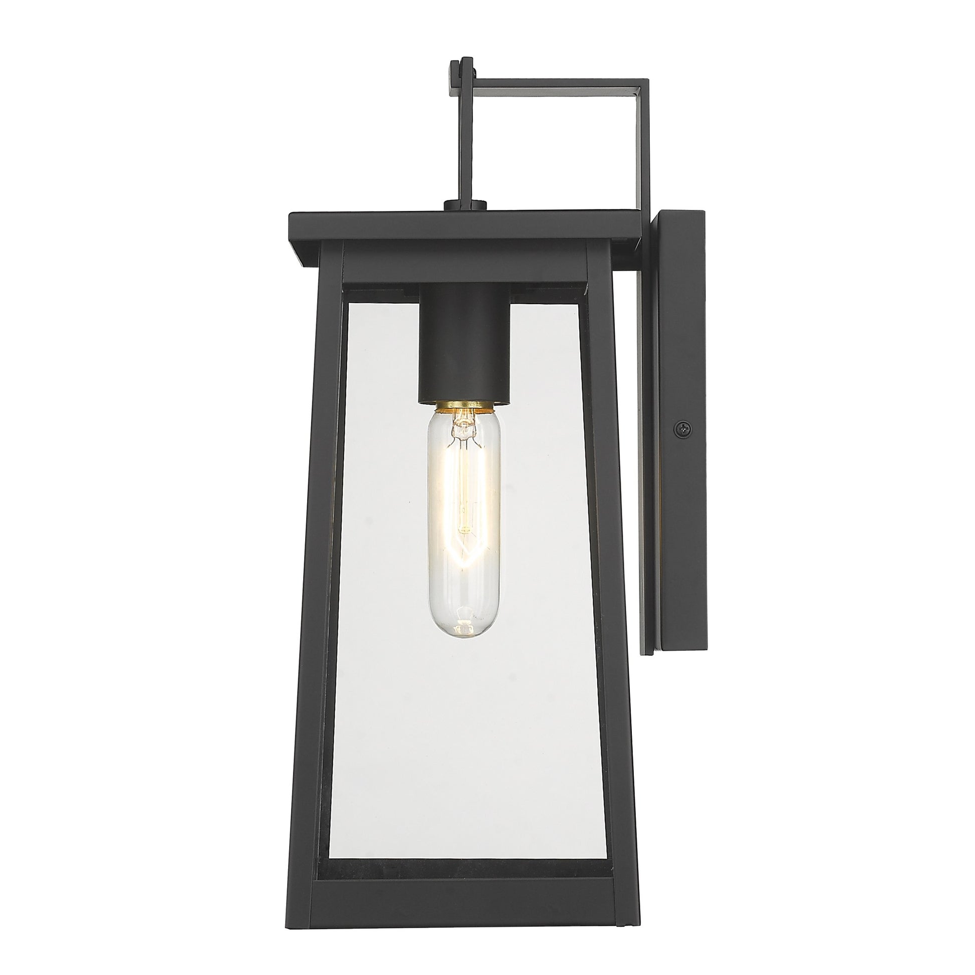 Black Contempo Elongated Outdoor Wall Light By Homeroots | Wall Lamps | Modishstore - 5