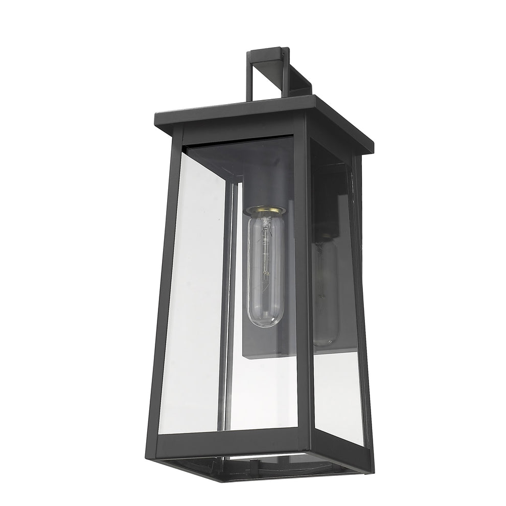Black Contempo Elongated Outdoor Wall Light By Homeroots | Wall Lamps | Modishstore - 6