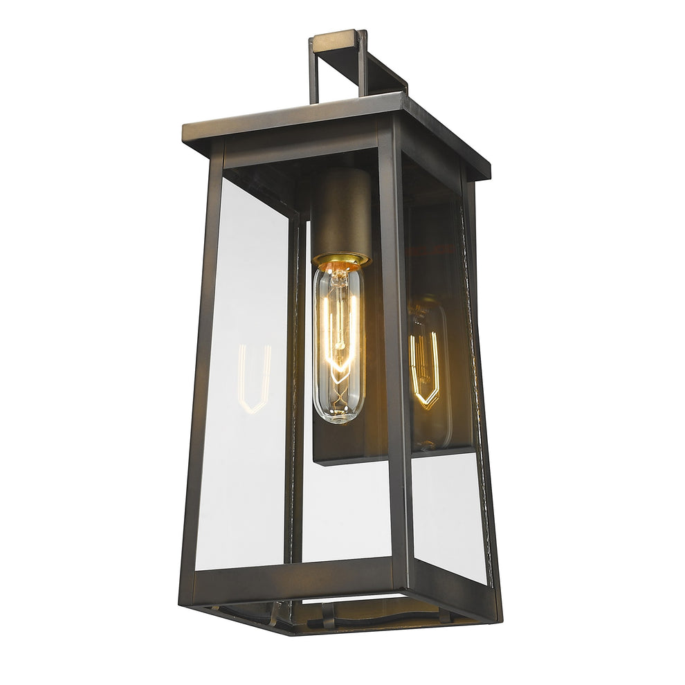 Burnished Bronze Contempo Elongated Outdoor Wall Light By Homeroots | Wall Lamps | Modishstore - 3
