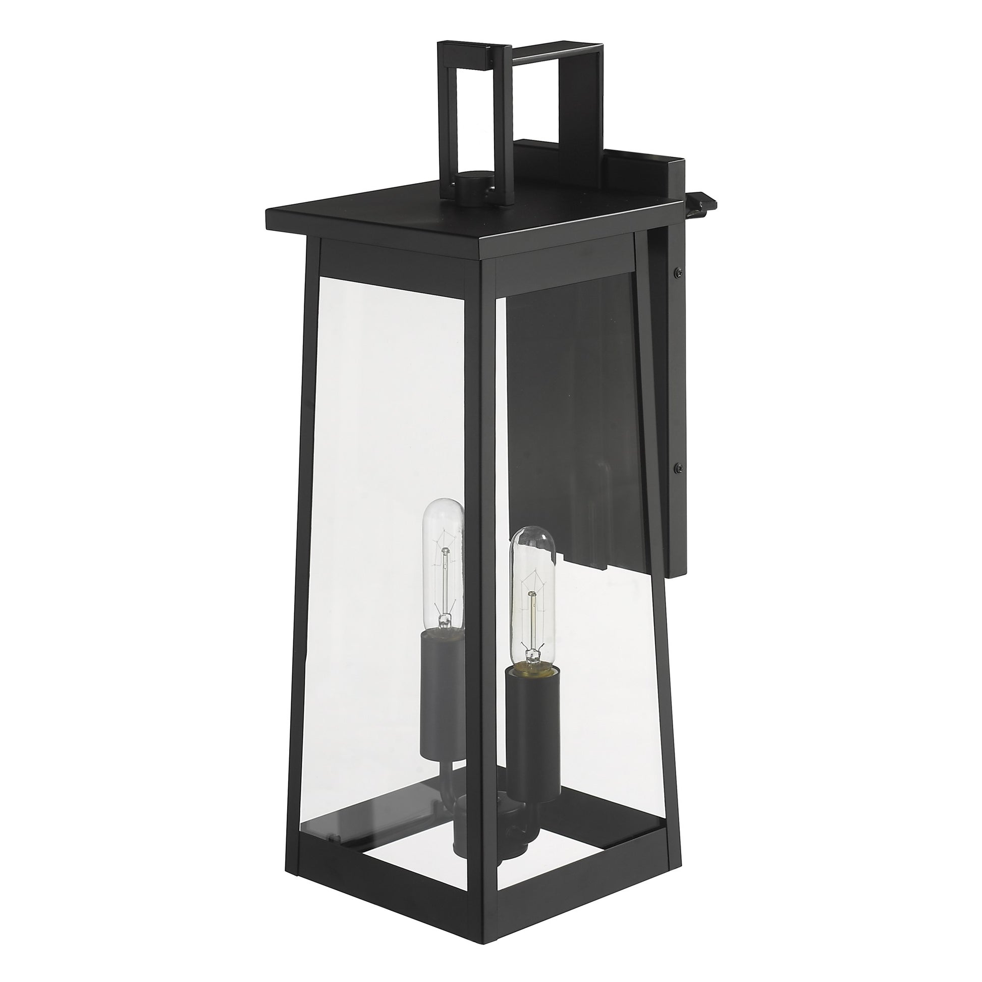 Alden 2-Light Matte Black Wall Light By Homeroots | Wall Lamps | Modishstore