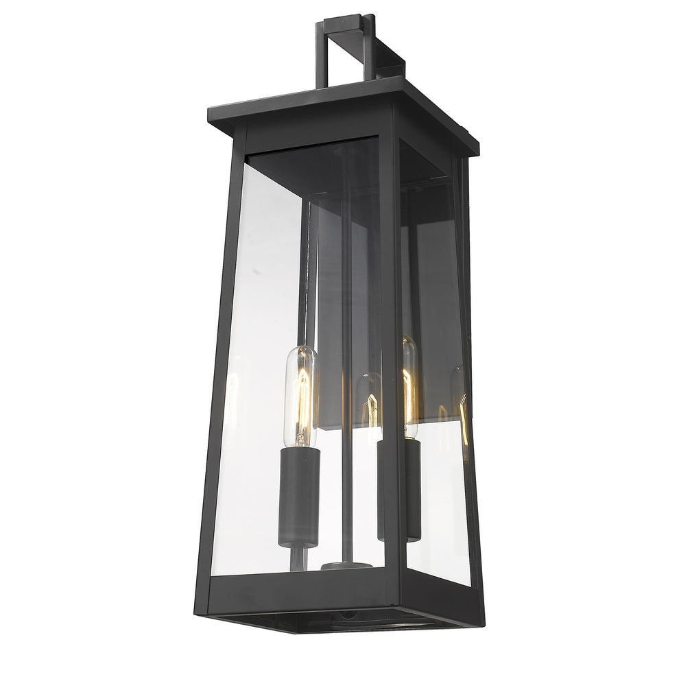 Alden 2-Light Matte Black Wall Light By Homeroots | Wall Lamps | Modishstore - 2