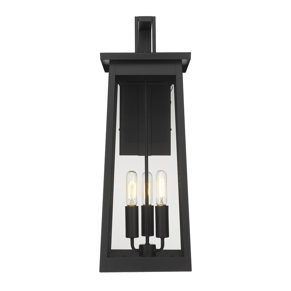 Alden 3-Light Matte Black Wall Light By Homeroots | Wall Lamps | Modishstore - 2