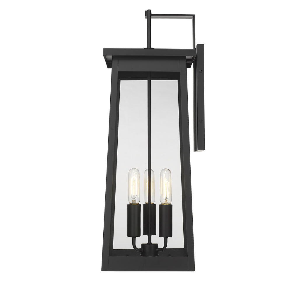 Alden 3-Light Matte Black Wall Light By Homeroots | Wall Lamps | Modishstore - 4