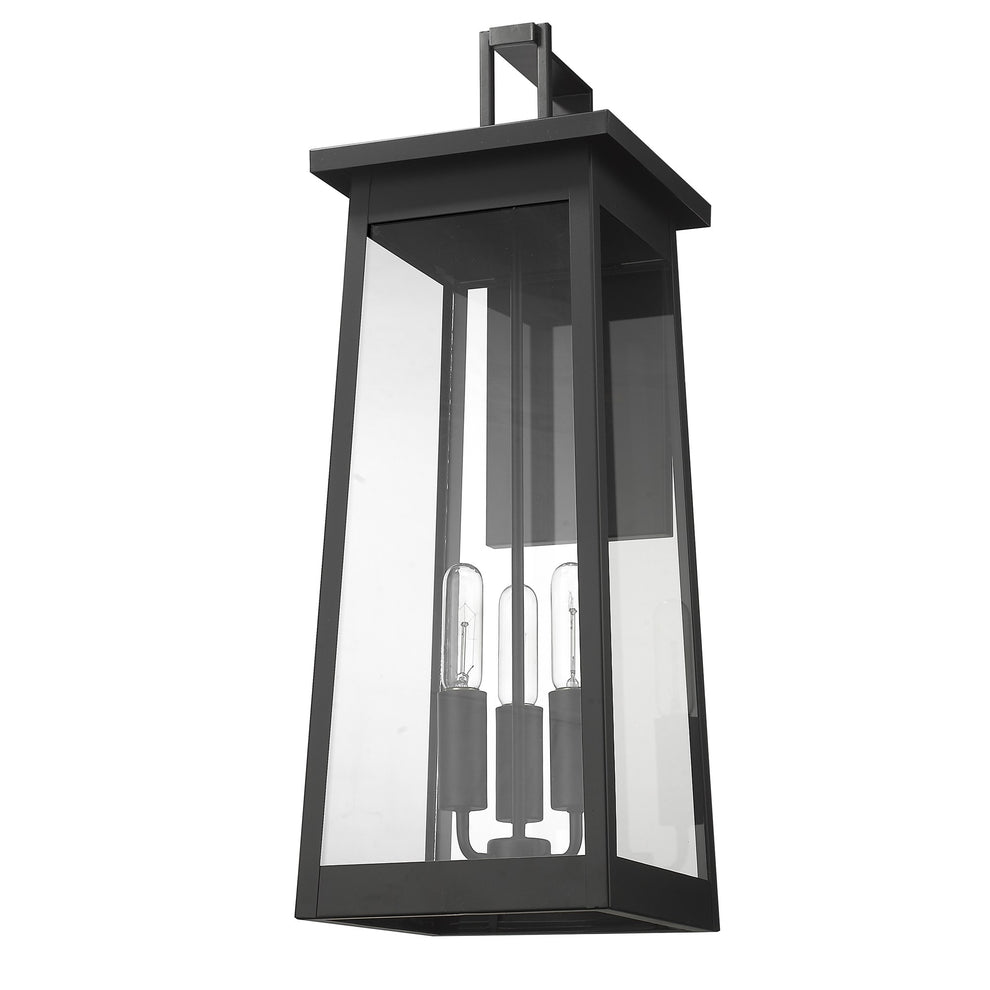 Alden 3-Light Matte Black Wall Light By Homeroots | Wall Lamps | Modishstore - 6
