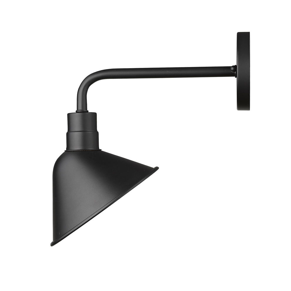 Wide Shade Matte Black LED Wall Light By Homeroots | Wall Lamps | Modishstore - 2