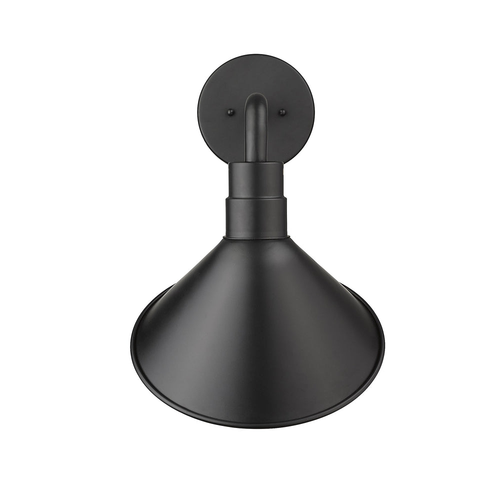Fuller 1-Light Matte Black Wall Light By Homeroots | Wall Lamps | Modishstore - 4