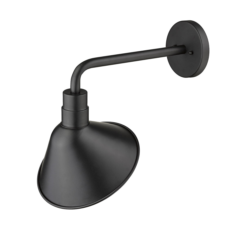 Fuller 1-Light Matte Black Wall Light By Homeroots | Wall Lamps | Modishstore - 5