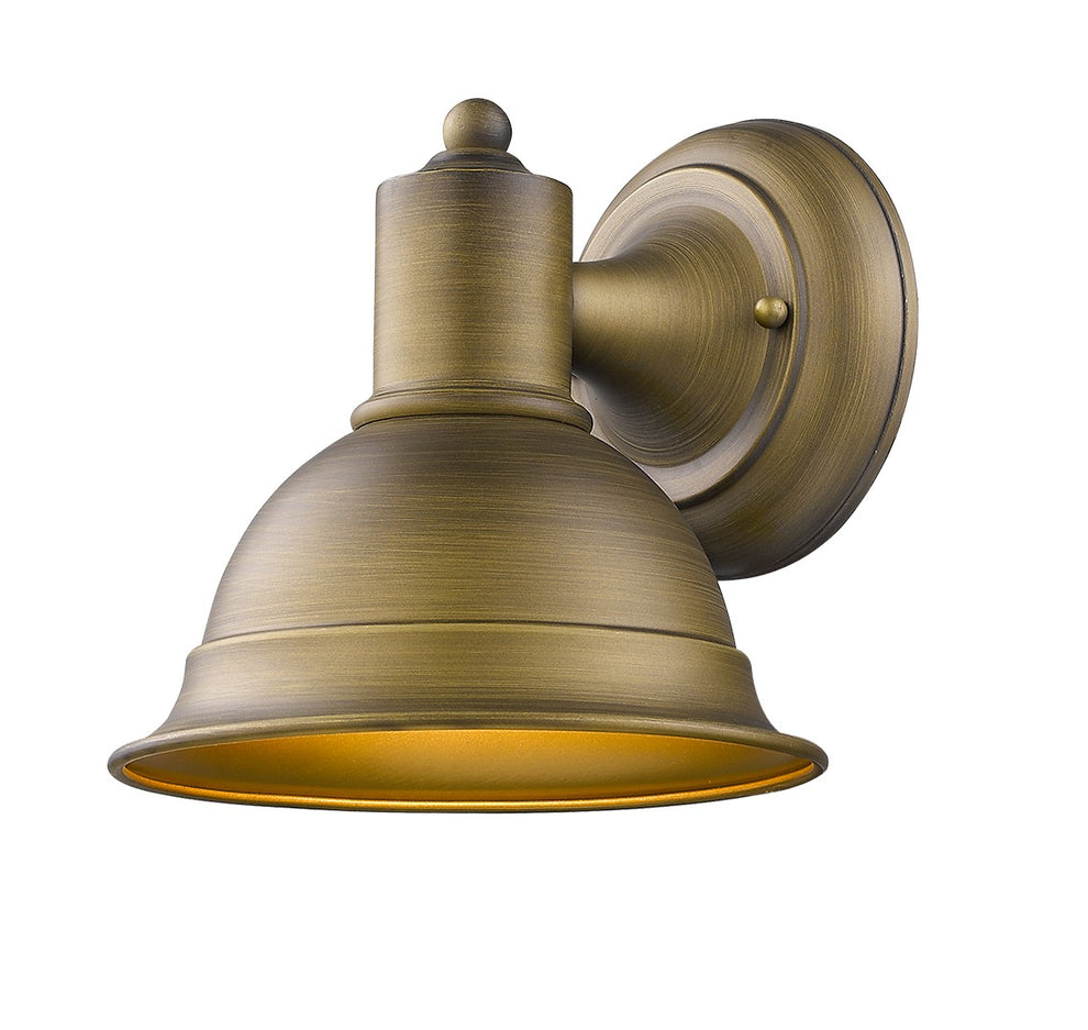 Brushed Gold Aluminum Wall Sconce By Homeroots | Sconces | Modishstore - 2