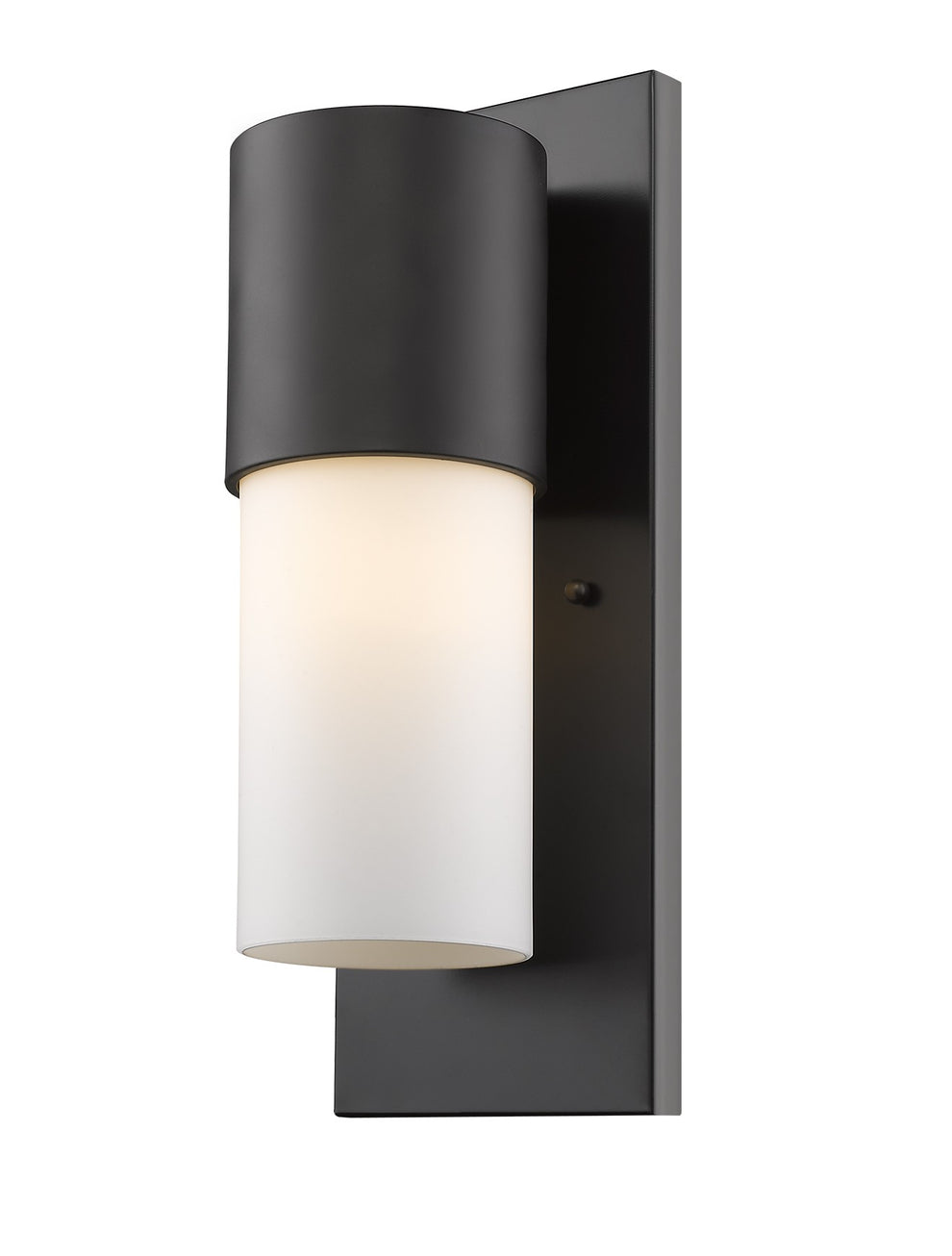 Contemporary Antique Bronze and White Wall Light By Homeroots | Wall Lamps | Modishstore - 2