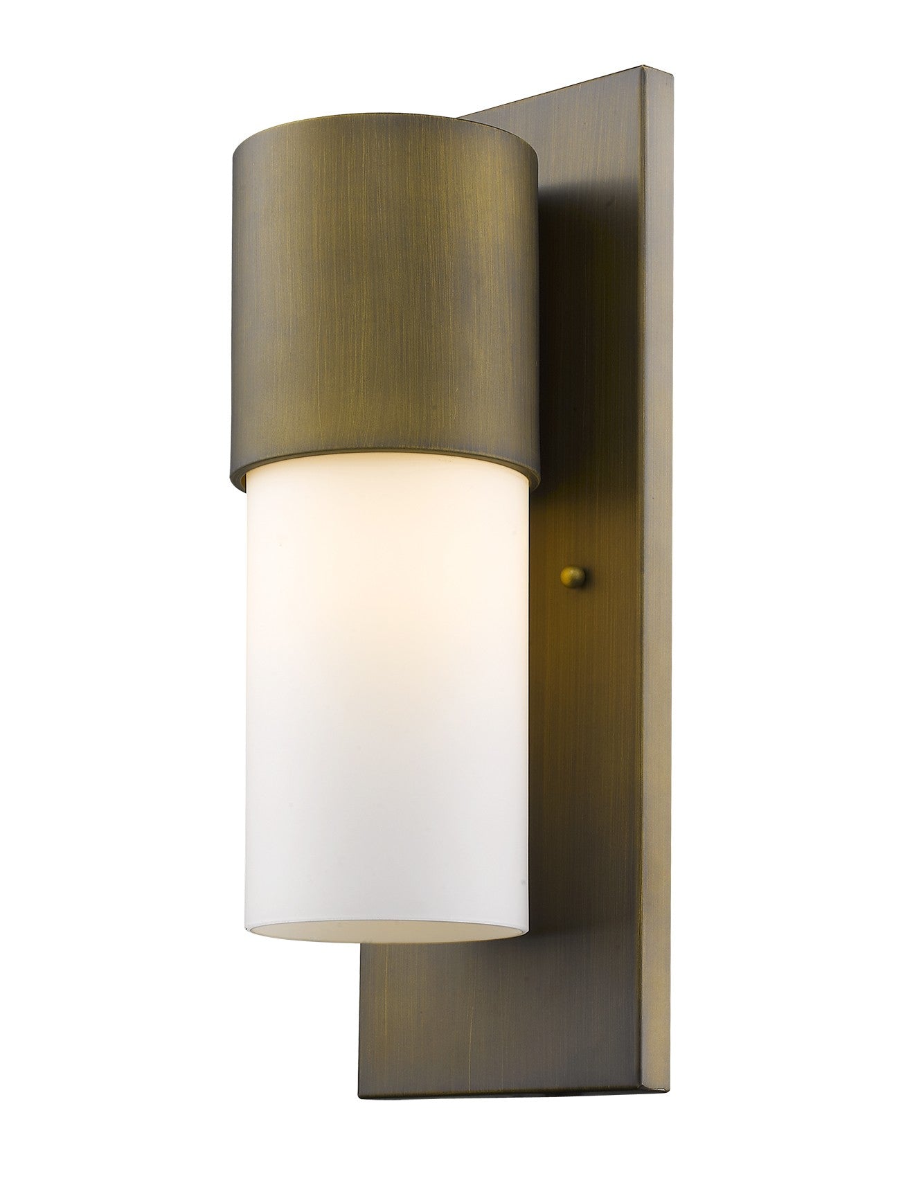 Contemporary Brushed Gold and White Wall Light By Homeroots | Wall Lamps | Modishstore - 2