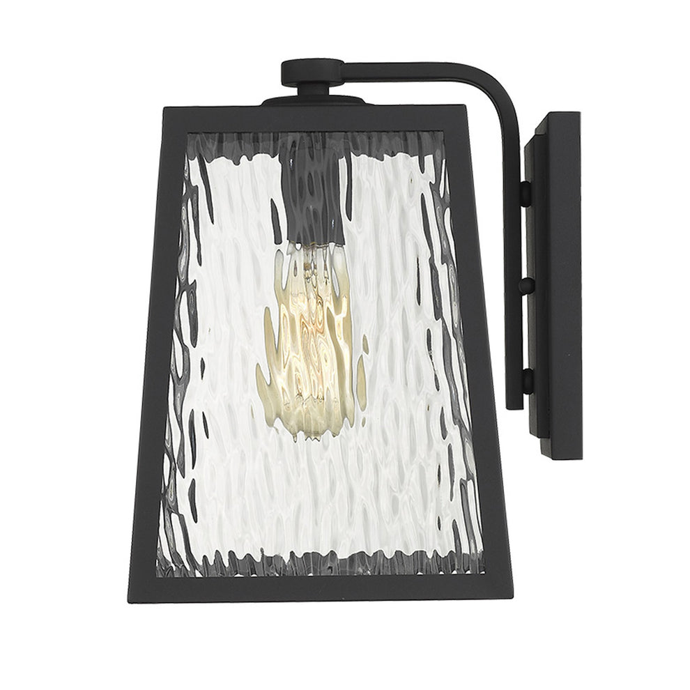 Hirche 1-Light Matte Black Wall Light By Homeroots | Wall Lamps | Modishstore - 5