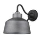 Pebbled Gray Bowl Shape Outdoor Wall Light By Homeroots | Wall Lamps | Modishstore