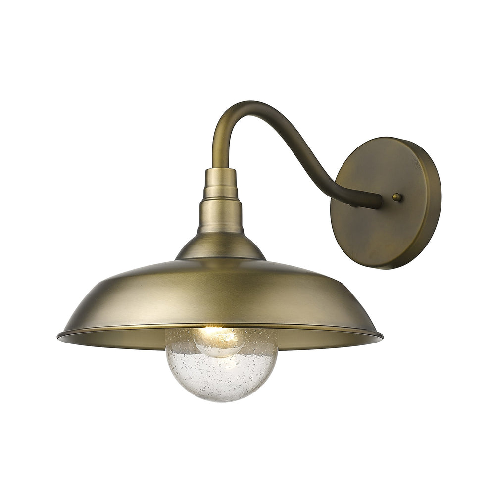 Burry 1-Light Antique Brass Wall Light By Homeroots | Wall Lamps | Modishstore - 2
