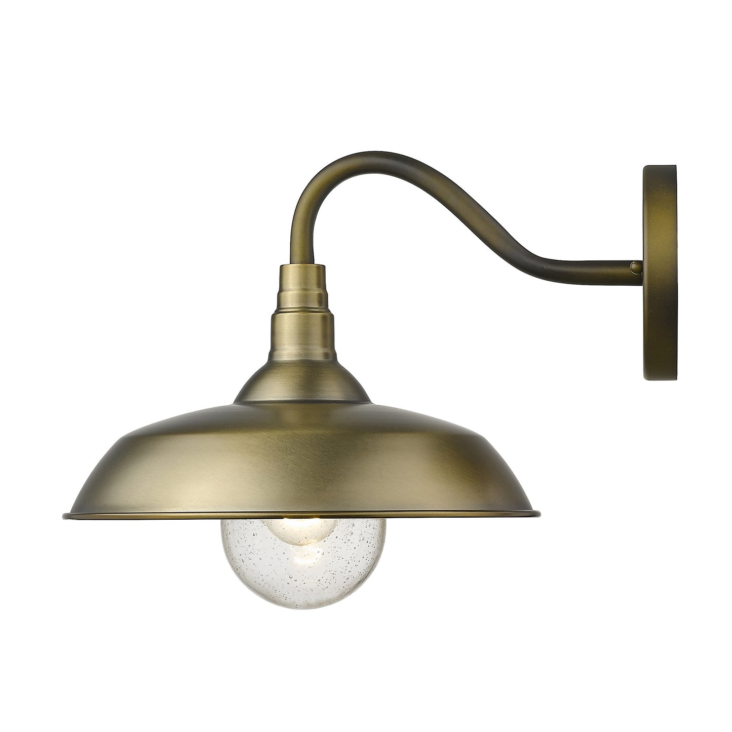 Burry 1-Light Antique Brass Wall Light By Homeroots | Wall Lamps | Modishstore - 3