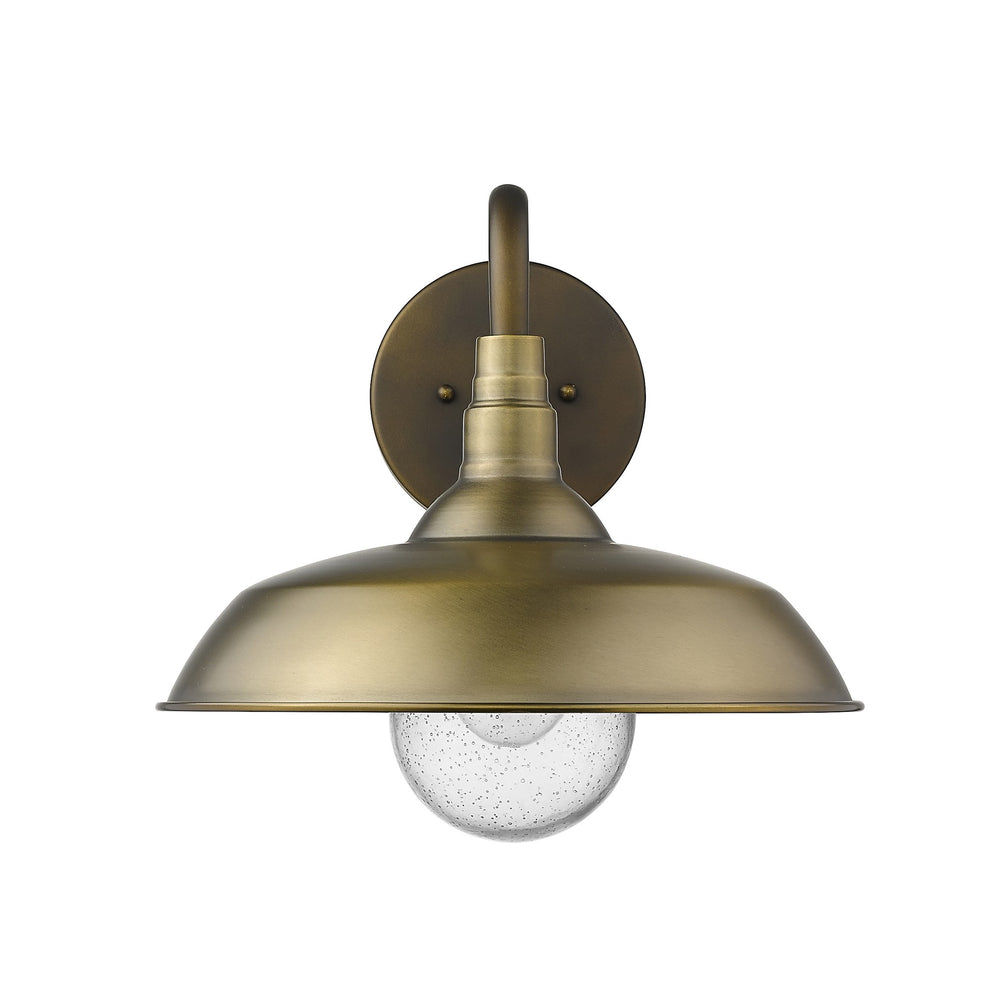 Burry 1-Light Antique Brass Wall Light By Homeroots | Wall Lamps | Modishstore - 4