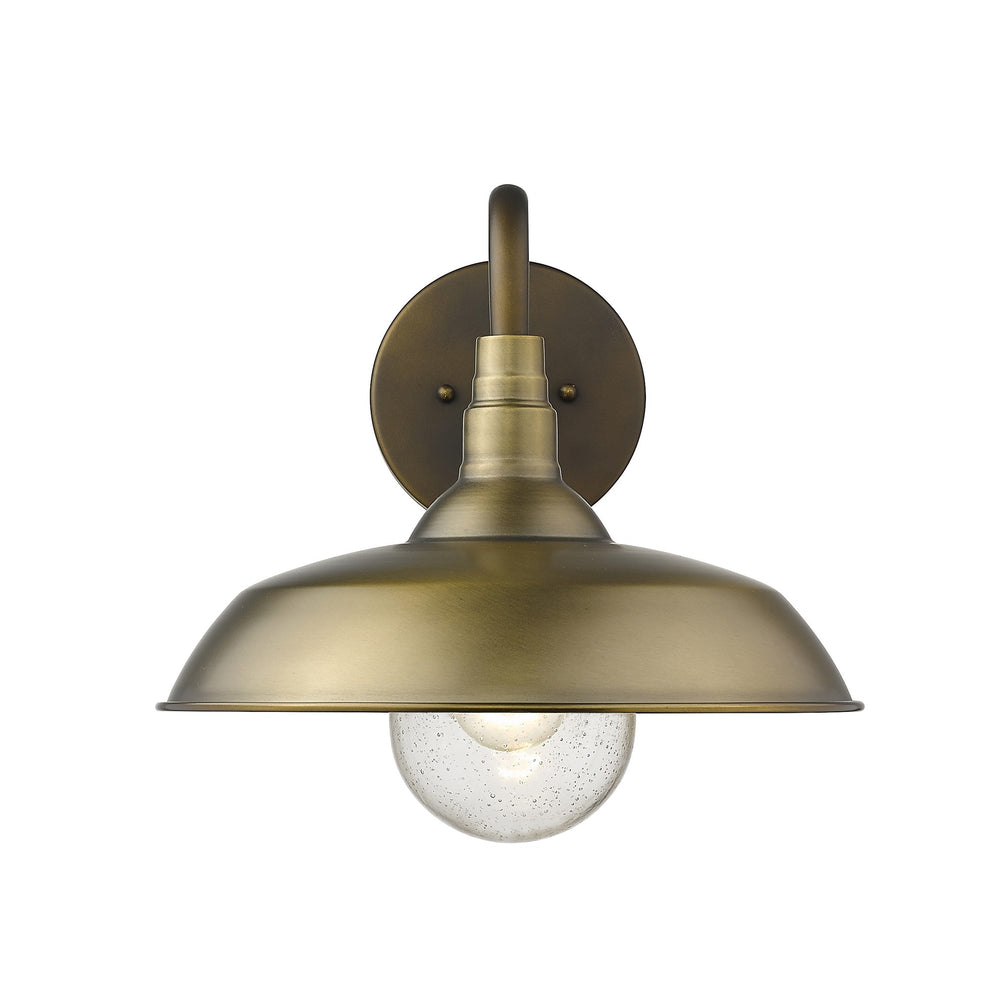 Burry 1-Light Antique Brass Wall Light By Homeroots | Wall Lamps | Modishstore - 6