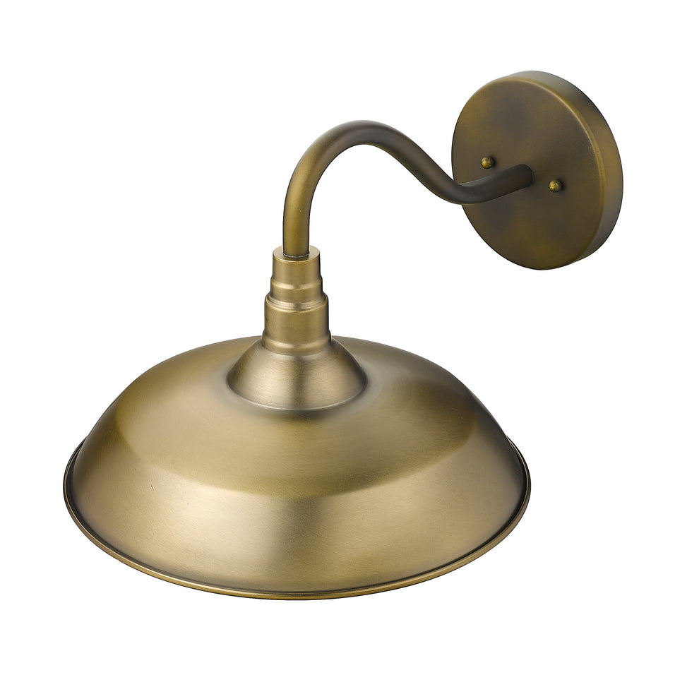 Burry 1-Light Antique Brass Wall Light By Homeroots | Wall Lamps | Modishstore - 7
