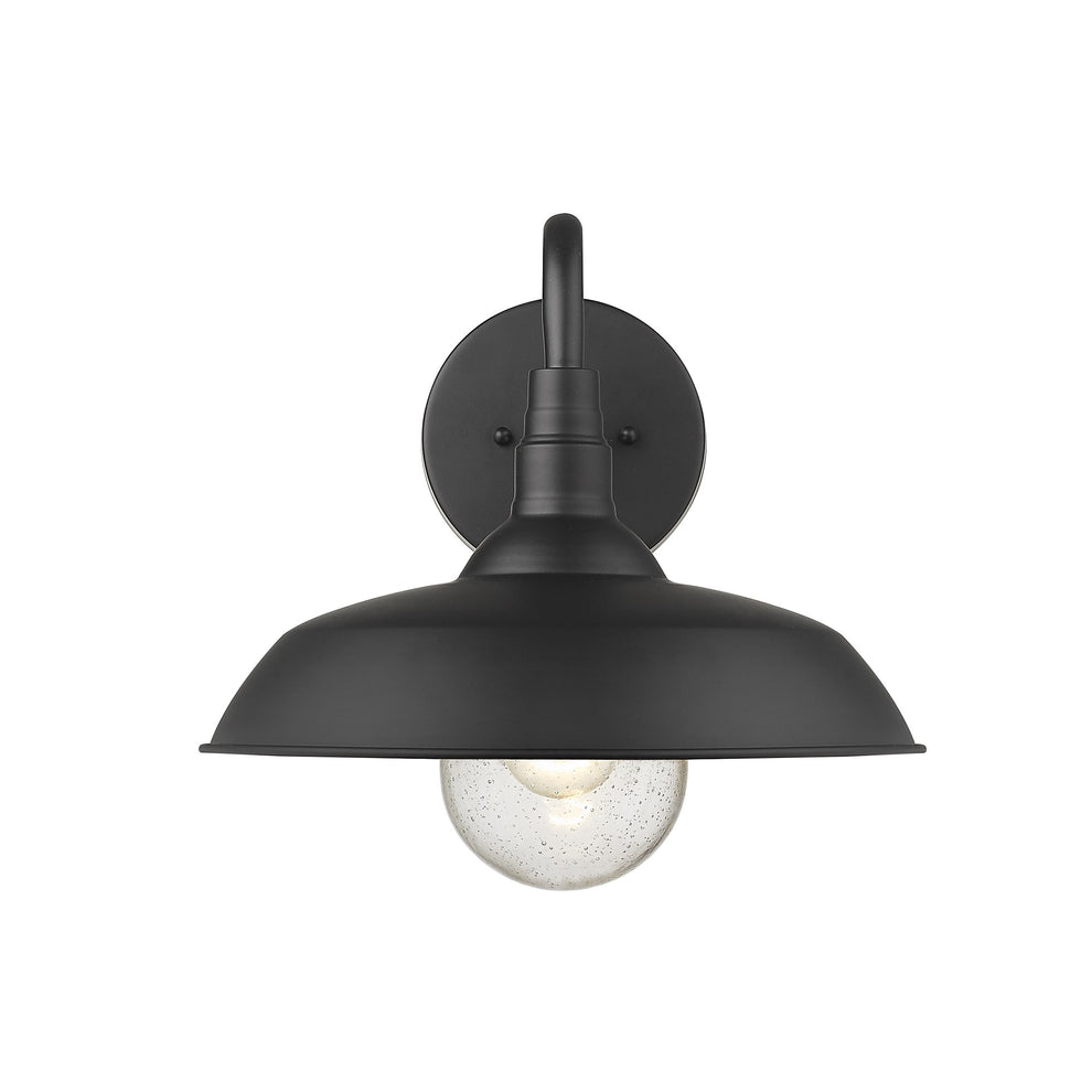 Burry 1-Light Matte Black Wall Light By Homeroots | Wall Lamps | Modishstore - 6