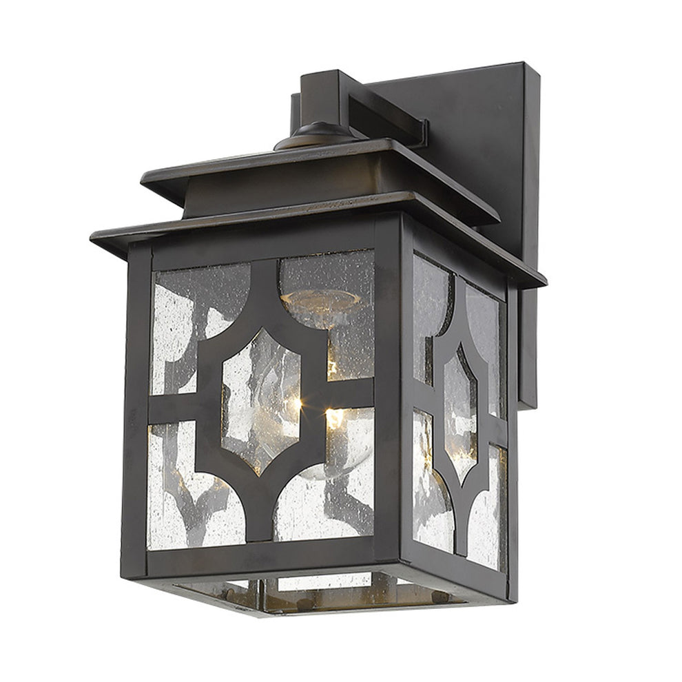 Antique Bronze Outdoor Lantern Wall Light By Homeroots | Wall Lamps | Modishstore - 2