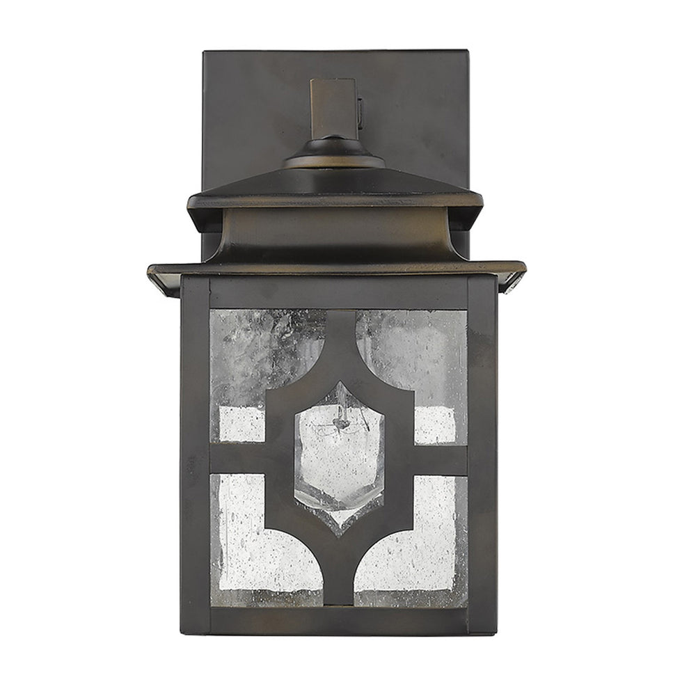 Antique Bronze Outdoor Lantern Wall Light By Homeroots | Wall Lamps | Modishstore - 3