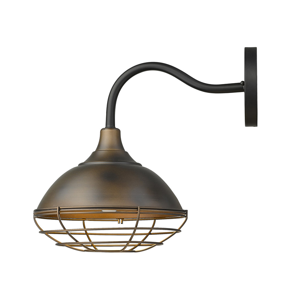 Afton 1-Light Oil-Rubbed Bronze Wall Light By Homeroots | Wall Lamps | Modishstore - 3