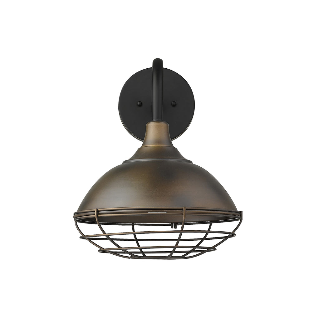 Afton 1-Light Oil-Rubbed Bronze Wall Light By Homeroots | Wall Lamps | Modishstore - 4