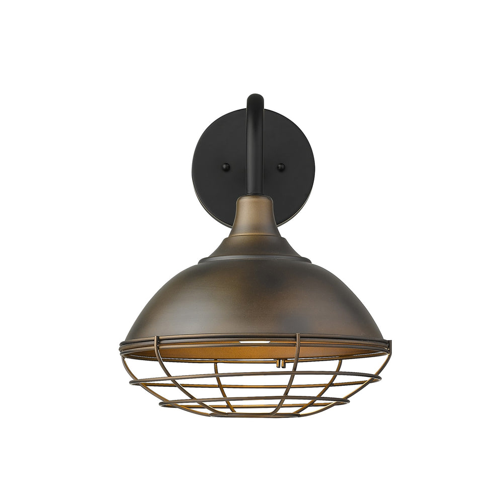 Afton 1-Light Oil-Rubbed Bronze Wall Light By Homeroots | Wall Lamps | Modishstore - 5