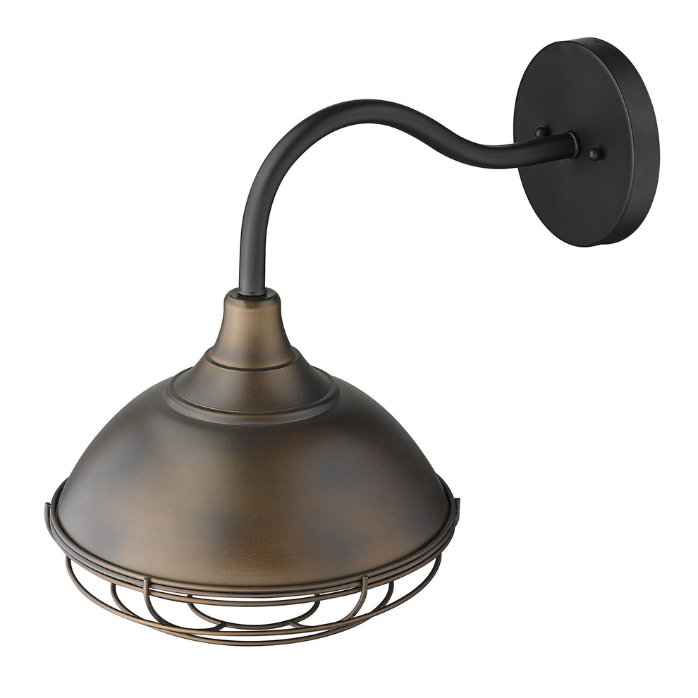 Afton 1-Light Oil-Rubbed Bronze Wall Light By Homeroots | Wall Lamps | Modishstore - 7