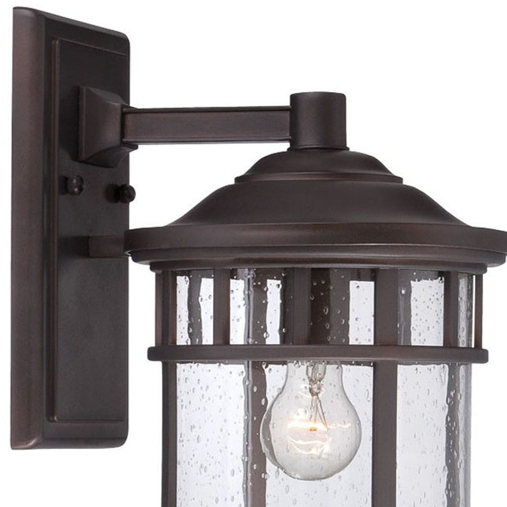 XL Antique Bronze Canister Wall Light By Homeroots | Wall Lamps | Modishstore - 3