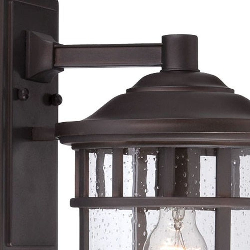 XL Antique Bronze Canister Wall Light By Homeroots | Wall Lamps | Modishstore - 4