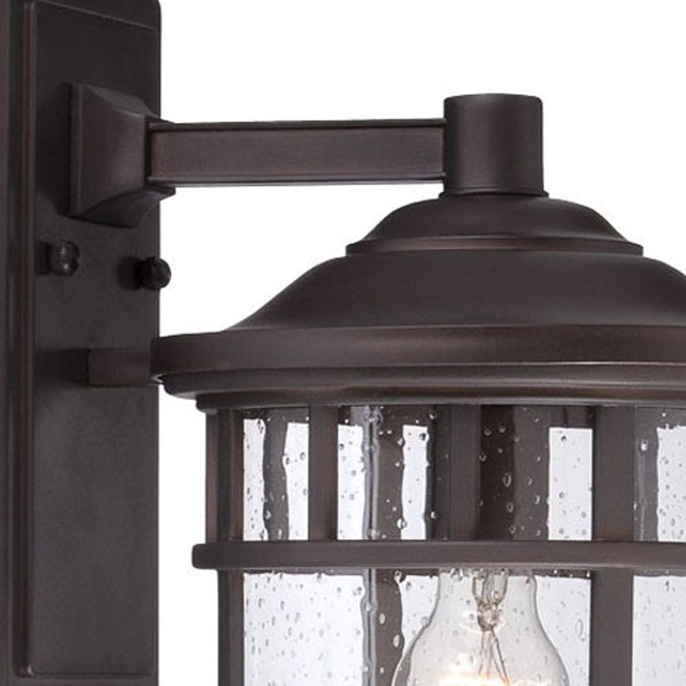 XL Antique Bronze Canister Wall Light By Homeroots | Wall Lamps | Modishstore - 4