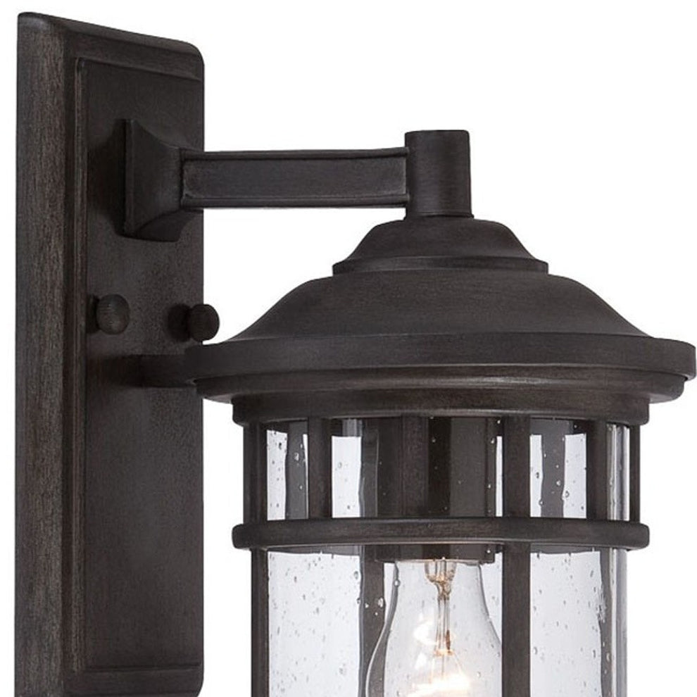 XL Matte Black Canister Wall Light By Homeroots | Wall Lamps | Modishstore - 3