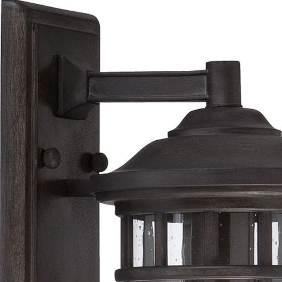 XL Matte Black Canister Wall Light By Homeroots | Wall Lamps | Modishstore - 4