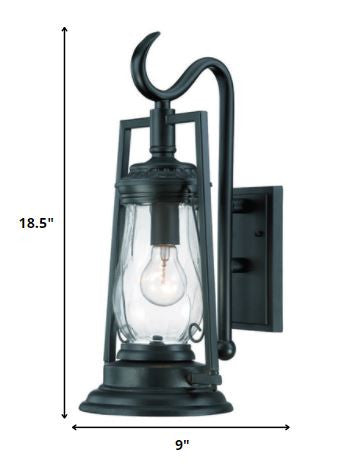Matte Black Oil Lamp Wall Light By Homeroots | Wall Lamps | Modishstore - 2
