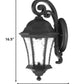Matte Black Tapered Hanging Lantern Wall Light By Homeroots | Wall Lamps | Modishstore - 2