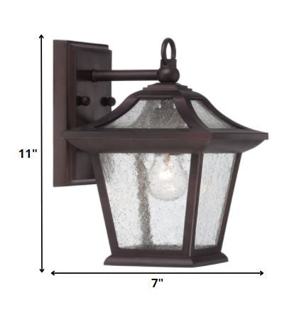 Antique Bronze Birdhouse Shape Outdoor Wall Light By Homeroots | Wall Lamps | Modishstore - 2